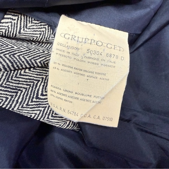 Vintage Giorgio Armani Classic Gray zig zag Blazer size 42 - Picture 14 of 15